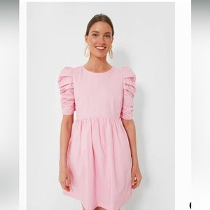 Barbie Pink Ruched Puff Sleeve Mini Dress
HYACINTH HOUSE